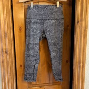 lululemon athletica Gray Patterned Leggings